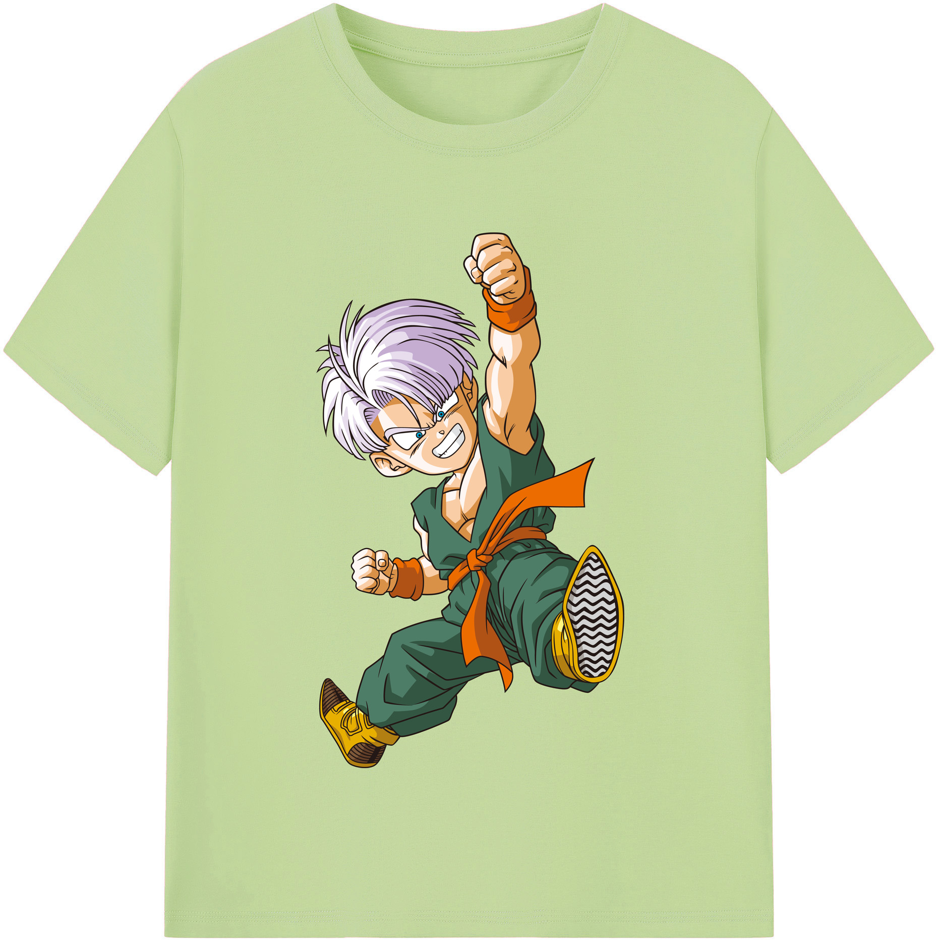 （画像用） ドラゴンボール トランクス（Torankusu）DRAGON BALL Trunks 綿100％半袖Tシャツ（フロントプリント）